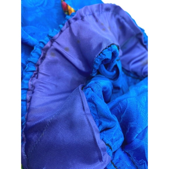 vintage 80s DIANE FREIS  blouse & pleated bold LOTUS print skirt , 100% Silk - Picture 14 of 16